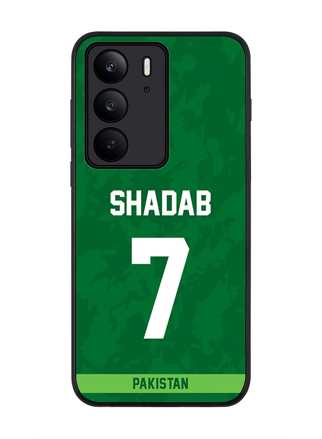 For Realme C75x / C75 4G Case,Slim fit Camera Protection, Shockproof Thin Phone cover  - Pakistan Shadab Khan, Jersey No 7